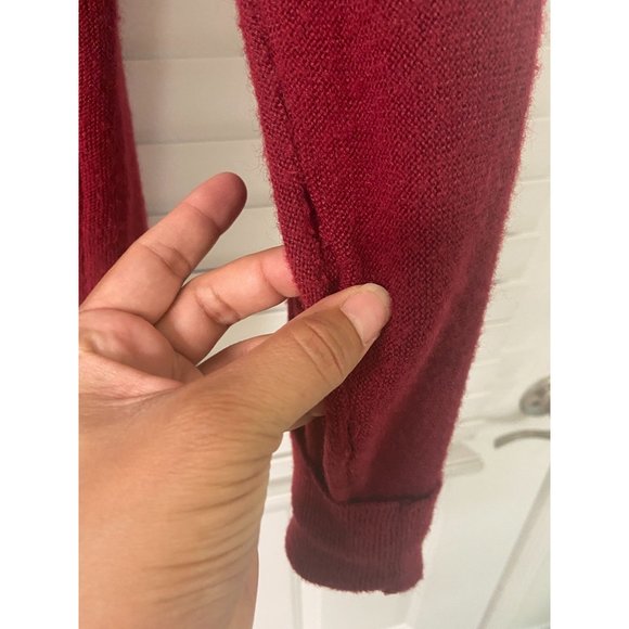 Lacoste Red Men's Cardigan Sweater - Picture 8 of 11